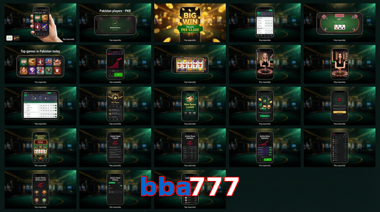 Main screen of Bba777 bet page for PK players